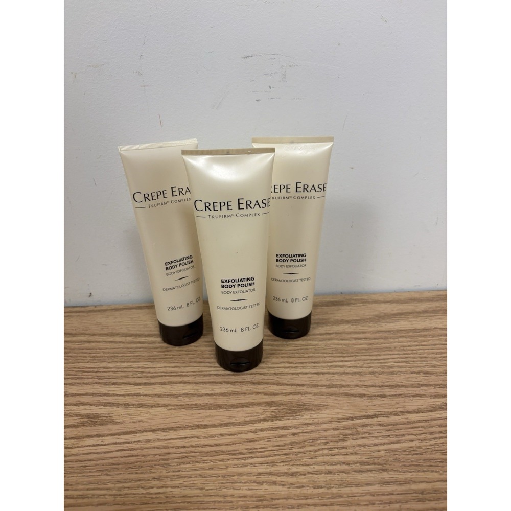 Lot of 3 Crepe Erase Exfoliating Body Polish TruFirm Complex 8 fl oz